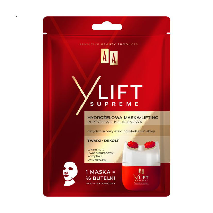 Гідрогелева ліфтинг-маска для обличчя AA Y Lift Supreme Hydrogel Lifting Mask, 37 г